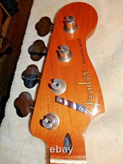 Genuine Fender ROASTED MAPLE Precision/P-Bass Neck, 20 Med Jumbo, 9.5 + Tuners