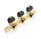 Genuine Schaller Germany Classical Guitar Lyra Tuners 3x3 Gold with Ebony