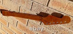 Genuine USA MK Flame Maple Guitar NECK for American Fender Strat Tele style MM1