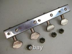 Genuine Vintage 50's Danelectro Kay Bass Guitar Tuners Inline Set for Project