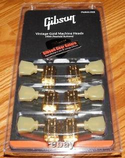 Gibson Les Paul Tuner Set Gold Kluson Deluxe Guitar Parts Custom ES Tuning SG HP