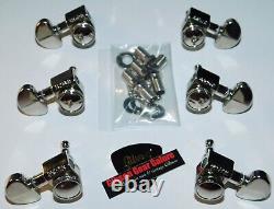 Gibson Les Paul Tuner Set Grover Locking Nickel Peg Guitar Parts Tuning Kidney