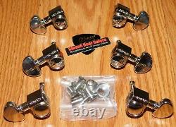 Gibson Les Paul Tuners Set Grover Nickel SG Guitar Parts Tuning Machine Kidney
