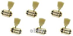 Gibson PMMH-020 Deluxe Parloid Key Tuner Set Vintage Gold Cruson Style New