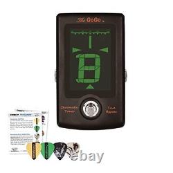 GoGo Tuners Chromatic Pedal Tuner with ChromaCast 4 Pick Sampler Black The Go