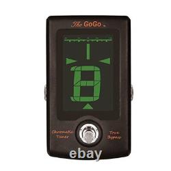 GoGo Tuners Chromatic Pedal Tuner with ChromaCast 4 Pick Sampler Black The Go