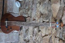 Goldtone ME Bass FL Fretless 4 String with Gig Bag, Stand, and Tuner, Lefty