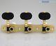Gotoh 35G1800-EN Classical Guitar Tuners Machines SOLID BRASS with Ebony Buttons