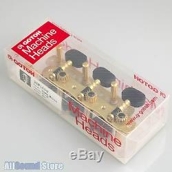 Gotoh 35P1800-EN Classical Guitar Tuners Machines SOLID BRASS with Ebony Buttons
