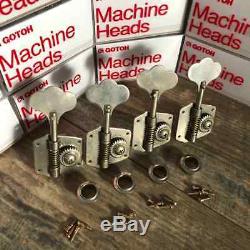 Gotoh 60s Precision Bass Tuners Aged Nickel 1950s 60s Fits Fender Jazz Bass