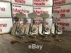 Gotoh 60s Precision Bass Tuners Aged Nickel 1950s 60s Fits Fender Jazz Bass