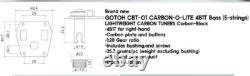 Gotoh CBT-01-4B1T CARBON-O-LITE Bass Tuner for 5-string