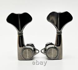 Gotoh GB-707CK 6-String Bass Guitar Tuners Cosmo Black 3+3