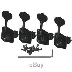 Gotoh GB640 4 In-Line Right Handed Bass Tuners Machine Heads Tuning Pegs Black