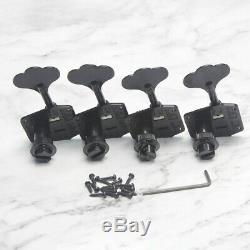 Gotoh GB640 4 In-Line Right Handed Bass Tuners Machine Heads Tuning Pegs Black