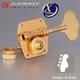 Gotoh GBR640 Res-O-Lite Reverse Wind Bass Tuners 4 In-Line Right Handed X-GOLD