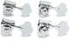 Graph Tech PRB-4401-CO Bass Ratio 4-In-Line Open Back Tuning Machines Chrome