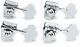 Graph Tech PRB-4401-CO Bass Ratio 4-In-Line Open Back Tuning Machines Chrome