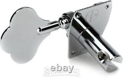 Graph Tech PRB-4401-CO Bass Ratio 4-In-Line Open Back Tuning Machines Chrome