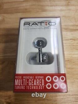 Graph Tech RATIO 3x3 LOCKING 2-pin Guitar Tuners/Tuning Keys CHROME, PRL-83