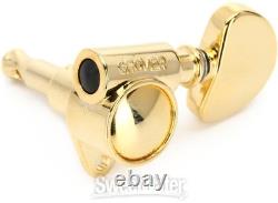 Grover 102GV Original Milk Bottle Style Rotomatics Tuning Machines Set Gold
