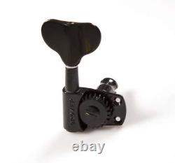 Grover 145BC Titan Bass Guitar Tuners, 2x2 Set Black Chrome