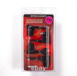 Grover 145BC Titan Bass Guitar Tuners, 2x2 Set Black Chrome
