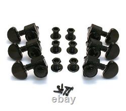 Grover Black Roto-Grip Locking Guitar Tuners for Gibson Les Paul SG 502BC