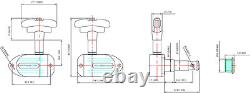 Grover Gold 150 Series Imperial 3x3 Tuners for Jazz/Archtop Guitar 150G