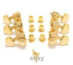 Grover Gold Roto-Grip Locking Guitar Tuners for Gibson Les Paul SG 502G