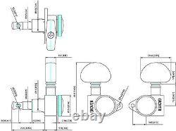 Grover Gold Roto-Grip Locking Guitar Tuners for Gibson Les Paul SG 502G
