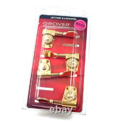 Grover Gold Titan Heavy Duty 2+2 Bass Guitar Tuners Machine Heads 145G
