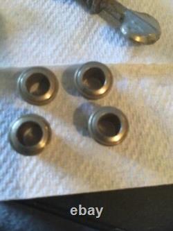 Grover Sta-tite Guitar Tuners Lot, 6 Bass Side, Nickel, 4 Bushings, Circa 1940s