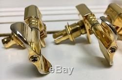 Grover Vintage Titan 4-String Electric Bass Guitar Tuners Gold Wavey Wavy