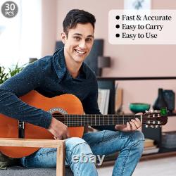 Guitar Clip on Ukulele Tuner 30 Pack for Guitar Bass Violin Banjo