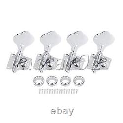 Guitar Machine Heads Tuners Set of 4 Chrome for 4 Strings Bass