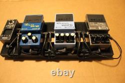 Guitar Pedal Board with Boss Pedals and Wireless Transmitter