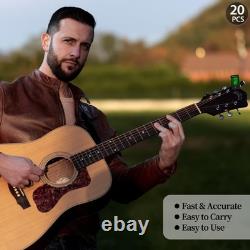 Guitar Tuner Clip On Ukulele Tuner 20 Pack for All Instruments Guitar Bass Uk