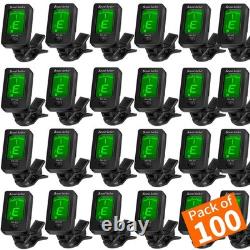 Guitar Tuner Clip On Ukulele Tuner for All Instruments Guitar Bass Ukulele Vi