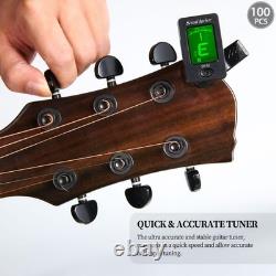 Guitar Tuner Clip On Ukulele Tuner for All Instruments Guitar Bass Ukulele Vi