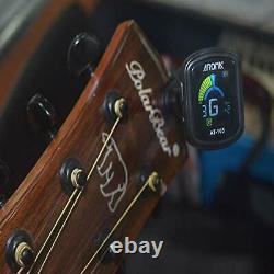 Guitar Tuner Clip on Instrument Tuner Rechargeable Bass Tuner Anti-scratch