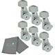 Guitar Tuner Upgrade Kit (6 Inline Headstocks) Grip-Lock Closed Bass Side Chr