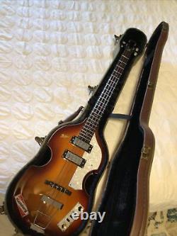 HOFNER IGNITION CAVERN SE VIOLIN BEATLES BASS Tea CupsCase McCartney