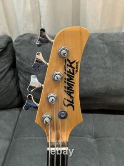 Hamer Slammer Red Electric Bass with Silverstone Bass amp + Chromatic tuner