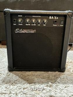 Hamer Slammer Red Electric Bass with Silverstone Bass amp + Chromatic tuner