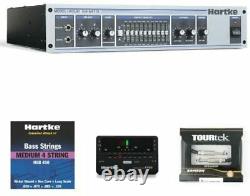 Hartke 2500 Bass Guitar Amplifier Head 250 watts with Strings Tuner/Cable