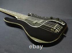 Haze 4-String Electric Bass Guitar, Gloss Black +Free Gig Bag. HSPB 1901BKBH
