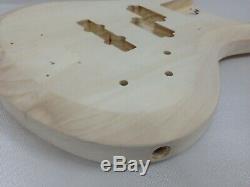Haze Complete No-Soldering Electric Bass Guitar DIY+Free Tuner, 3 Picks B-325DIY