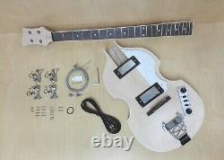 Haze HSVL 1910 Electric Bass Guitar DIY Kit, Complete No-Soldering, H-H Pickups