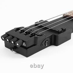 Headless Traveler Bass Ultra-Light Bass Guitar WithPadded Bag Satin Black